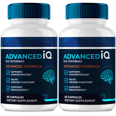 Advanced IQ Brain Supplements for Memory and Focus Capsules (2 Pack)