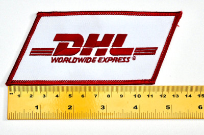 Vintage DHL Worldwide Express | Kleiner Aufnäher | Small Sew On Patch | 12 x 6cm