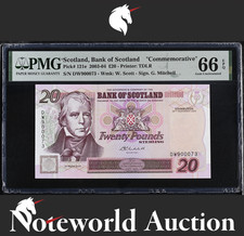Scotland 20 Pounds 2003-04 P 121e Commemorative UNC PMG 66 EPQ NR 2nd TOP POP