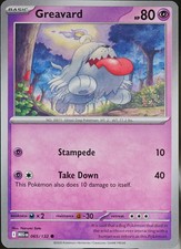 Mega Evolutions #65 Greavard Pokemon NM