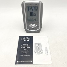 The Sharper Image Time And Temperature Alarm ...