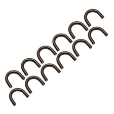 12PK 1/2" Thick Weld On U Steel D Ring Rope Hook Tie Down Trailer Truck