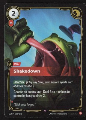 Shakedown Rare Origins 033/298 NM
