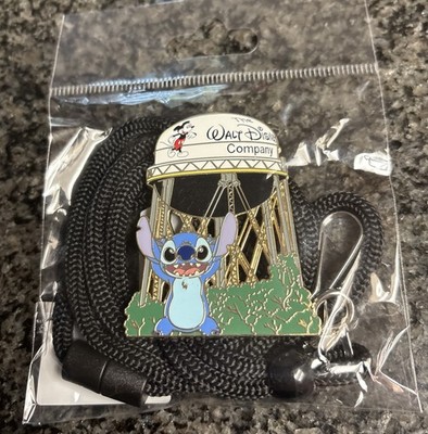 The Walt Disney Company Studios Water Tower STITCH Lanyard Exclusive
