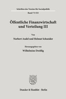 Wilhelmine DreißIg | ÖFfentliche Finanzwirtschaft Und Verteilung Iii. | Buch