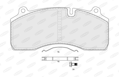 BERAL BCV29181TK Brake Pad Set, Disc Brake for KING LONG, RENAULT TRUCKS, VOLVO