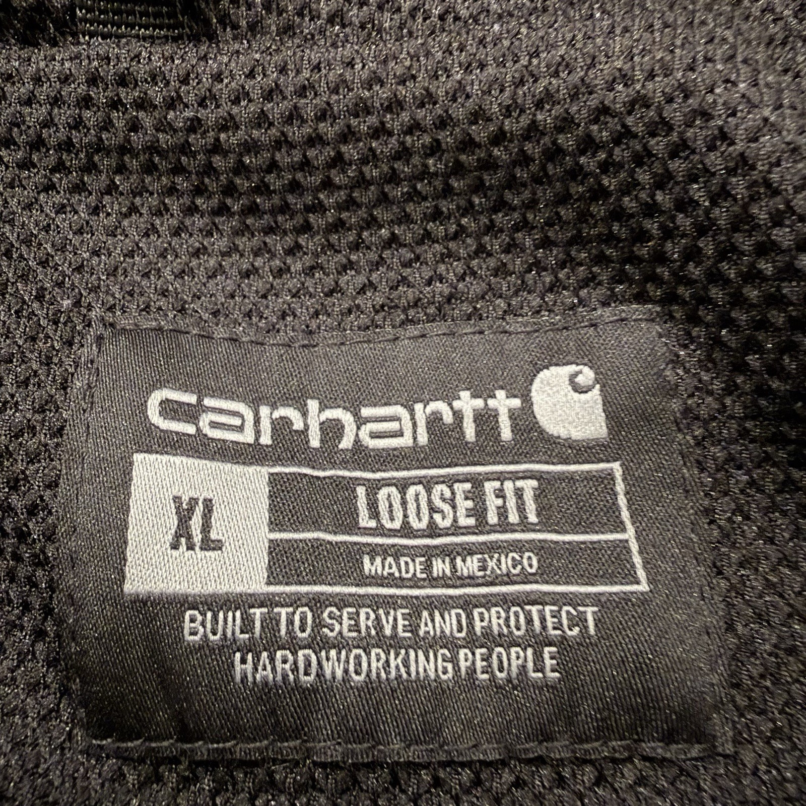 Carhartt Rain Defender Loose Fit Zip Hoodie XL Black Workwear Jacket thumbnail 7