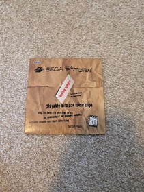 Sega Saturn MK-80000A Console Bundle 1 Controller Cables 1 Sampler Tested Works