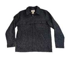 L.L. Bean Maine Guide Zip Jac-Shirt Jacket Mens M Malone Gray Primaloft $250