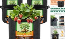 Pack Grow Bags, Thickened Nonwoven Fabric Planter Pots with 5 Gallon 5