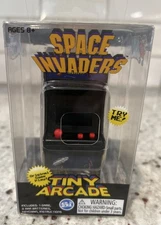 Tiny Arcade SPACE INVADERS Miniature Video Cabinet w/Keychain, World's Smallest