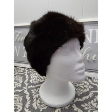 Vintage Brown Fur Woman's Hat Winter Har Unbranded Lined