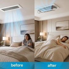 Magnetic Air Vent Deflector 9"-15.5" Adjustable Clear Heat AC Airflow 2 Pack