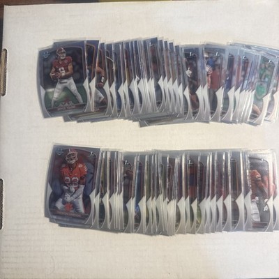 2022 Bowman Chrome University Football Complete Base Set #1-100 Sleeved/Boxed 