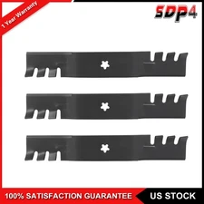 3 Mulching Blades for 54" Craftsman Husqvarna Poulan 532187255, 532187256