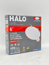 HALO HLBSL 6 in. Can Less Integrated LED 900 Lumens 5CCT White - Brand New