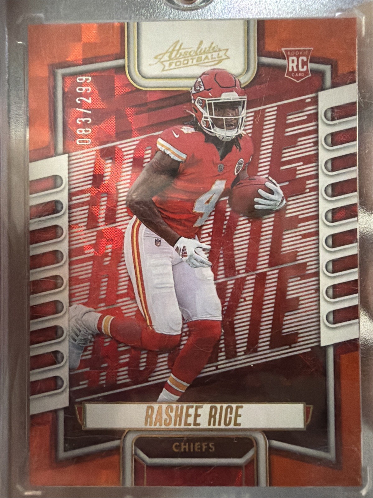 2023 Panini Absolute - Rookies Rashee Rice #120 Orange Mosaic /299 (RC)