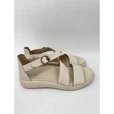 Vionic Harmony RX Sandals Women Size 8 Cream Leather Strappy Recovery Orthotic