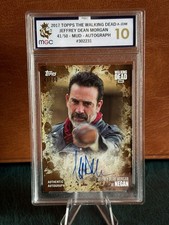 THE WALKING DEAD SEASON 7 AUTOGRAPH CARD JEFFREY DEAN MORGAN NEGAN GEM MINT 10