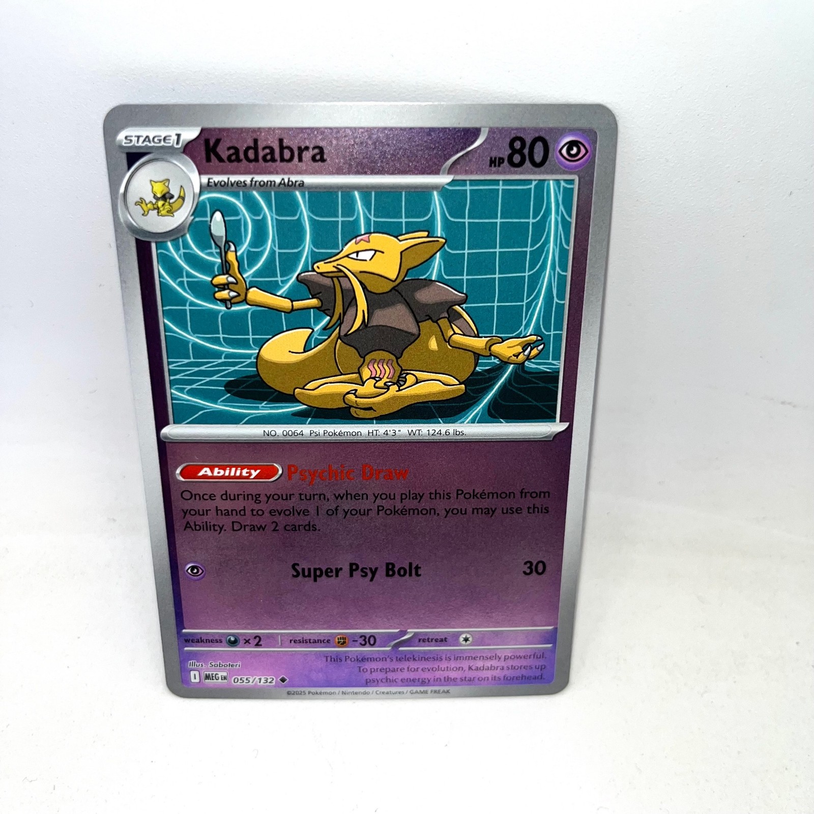 Kadabra 055/132 Uncommon Mega Evolution Pokemon Near Mint
