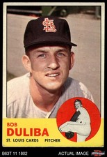 1963 Topps #97 Bob Duliba Cardinals 4 - VG/EX