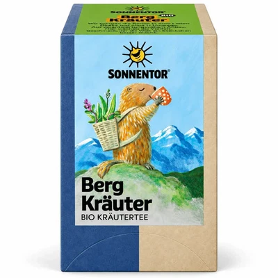 Sonnentor Bergkräuter Tee Bio 18 Beutel 27g Kräutertee Rosmarin Lavendel vegan - Bild 1 von 3