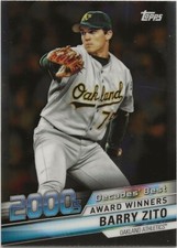 2020 Topps Series 2 BARRY ZITO Decades Best CHROME Athletics #DBC-89