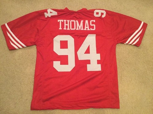Custom Stitched Tom Rathman San Francisco 49ers Jersey – Red, Unsigned, Sizes M To 2XL