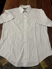 GIVENCHY MONSIEUR FORMAL SHIRT Size 17 Button Short Sleeve Shirt