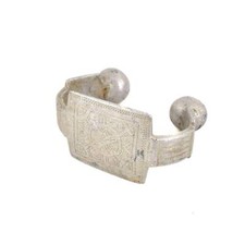 Tuareg Large Aluminum Bracelet with Knobs Mali