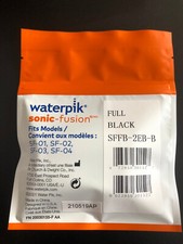 Waterpik Sonic-Fusion Replacement Flossing Brush Heads FULL BLACK Genuine