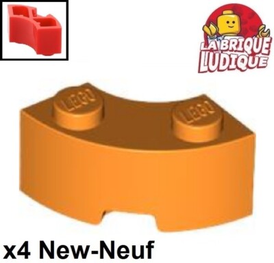 Lego 4x Rundstein Brick Round 2x2 Makkaroni abgerundet orange 85080 NEU