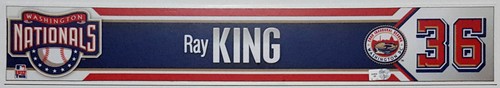 RAY KING Game Used Washington Nationals Inaugural Opening Day Name Plate MLB - 第 1/4 張圖片