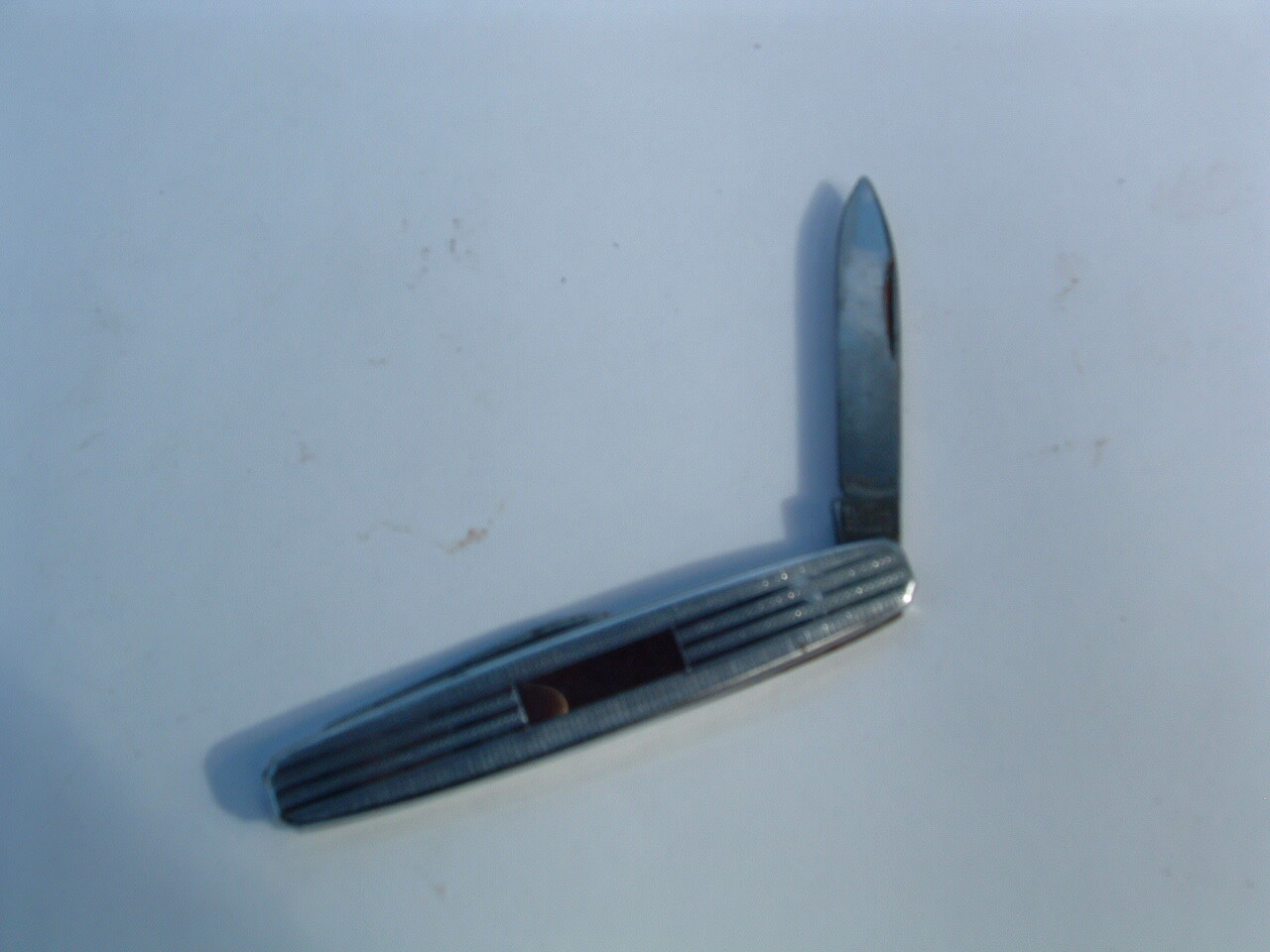 VINTAGE FOLDING POCKET UTILITY KNIFE 2 BLADE RICHARDS SHEFFIELD ENGLAND 