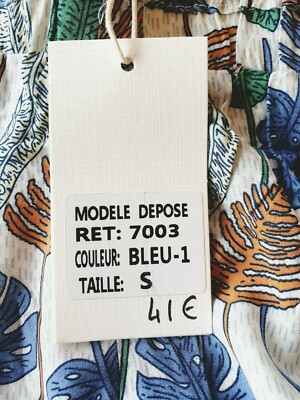Chemisier Ycoo Bleu Femme Taille S - 100% Coton, Neuf Avec étiquettes