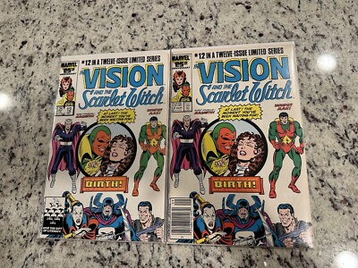 Vision And The Scarlet Witch #12 Direct and Newsstand 1st App Billy and ...