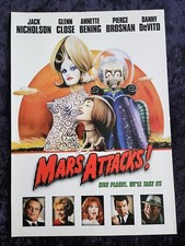 Mars Attacks british synopsis card - Tim Burton