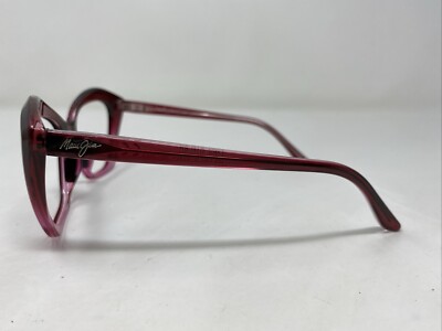 Maui Jim Italy MJ827-13F Lotus 56-20-140 Burgundy Sunglasses  display picture 3