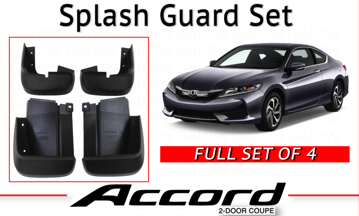 Genuine OEM Honda Accord 2Dr Coupe Splash Guard Set (2016- 2017