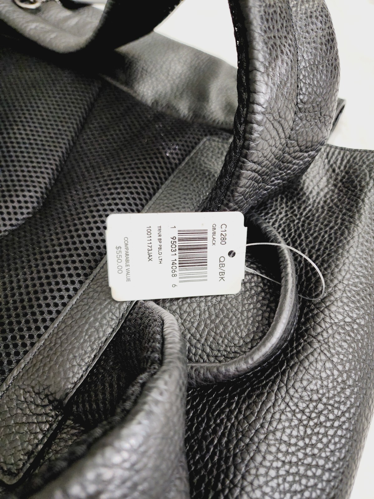 Coach Daypack Backpack Compact Black Pebble Leath… - image 21