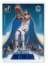 2017-18 Donruss Press Proof Blue All Clear for Takeoff #9 - Kevin Durant #74/125