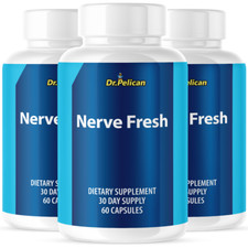 Nerve Fresh- Nerve  Brain Support- 3 Bottles- 180 Capsules