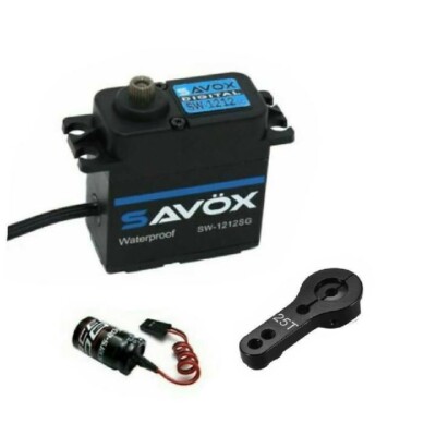  Savox SW-1212SG-BE W/ GLITCH BUSTER HORN BLACK Waterproof Servo FUTABA POWER HD