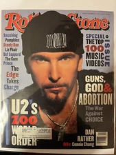 Vtg October, 1993 U2's Edge Rolling Stone Magazine Cover - COVER ONLY