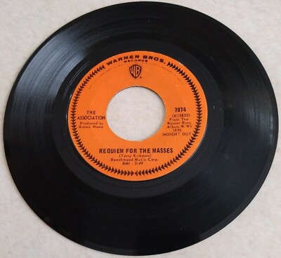 The Association Never My Love 1967 Warner Bros. 7074 Pop Rock VG+