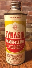 VINTAGE SYNASOL SOLVENT CLEANER CAN AMERICAN MINERAL SPIRITS CO PURE OIL CO MPLS