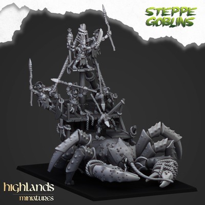 Steppe Goblins Coast Goblin Giant Crab Highlands Miniatures 3d Printed