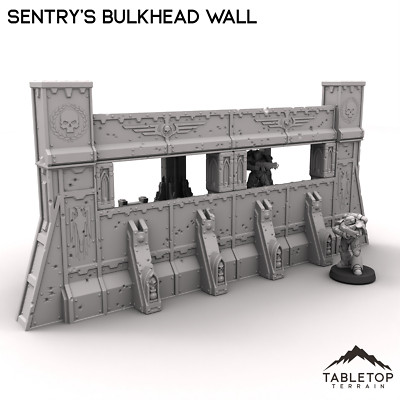 Sentry's Bulkhead Wall - Grimdark Gothic Wargaming Tabletop
