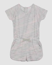  43 Design History Kids Girl's Black French Terry Cap-Sleeve Romper Size X-Large