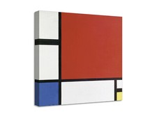 Quadro stampa su tela con vernice effetto dipinto - piet mondrian